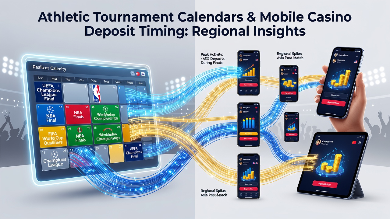 Mobile casino interface showing deposit options alongside a sports tournament schedule on a smartphone screen