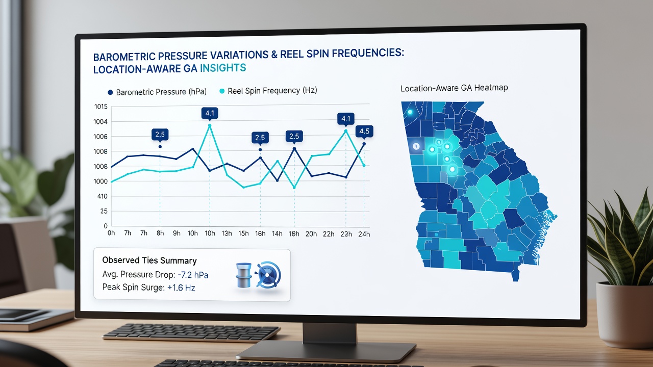 Map overlay showing regional weather data points connected to mobile gambling session analytics in urban and rural zones