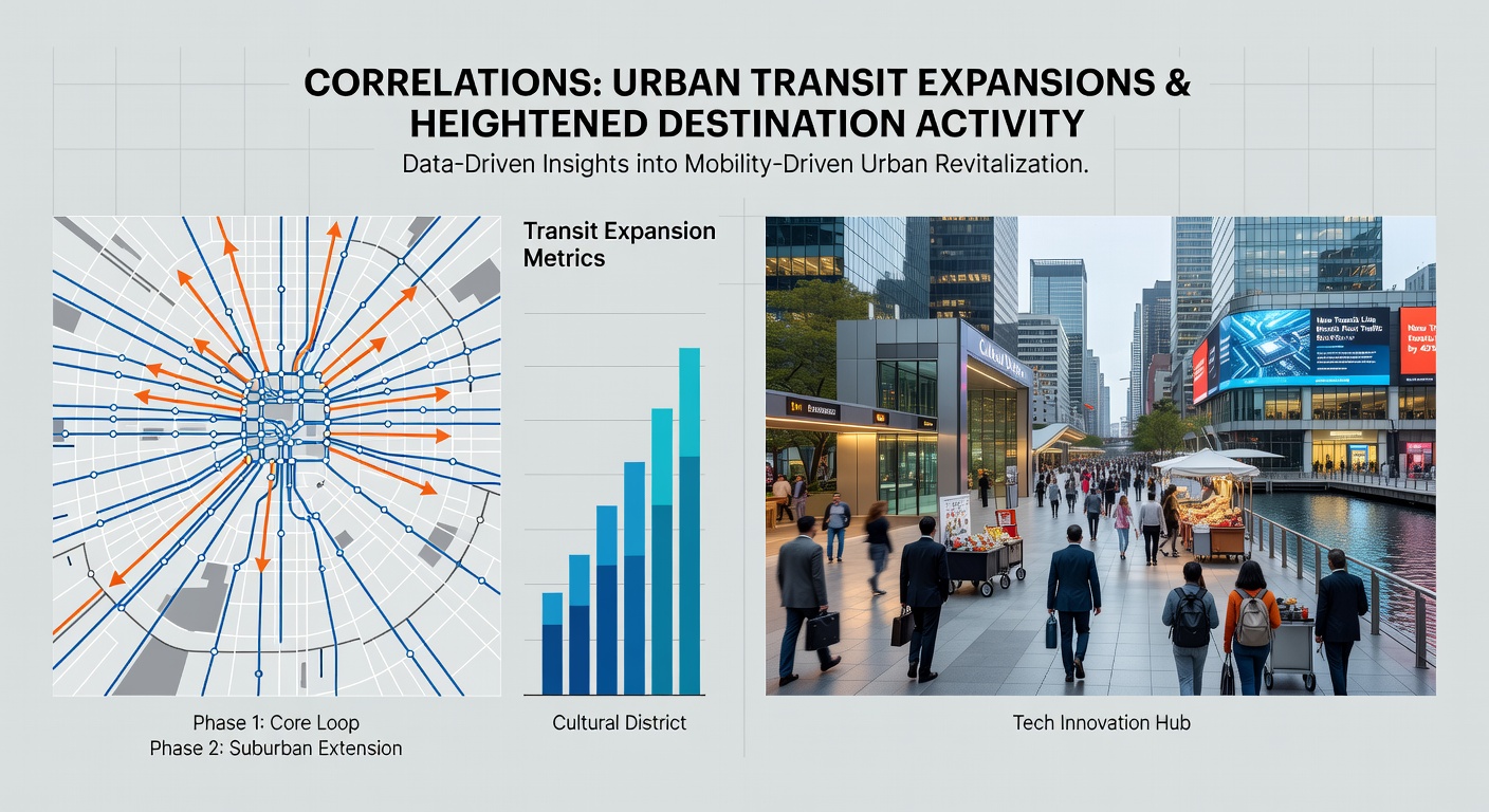 Infographic displaying ridership statistics alongside virtual gaming session volumes across multiple metropolitan regions