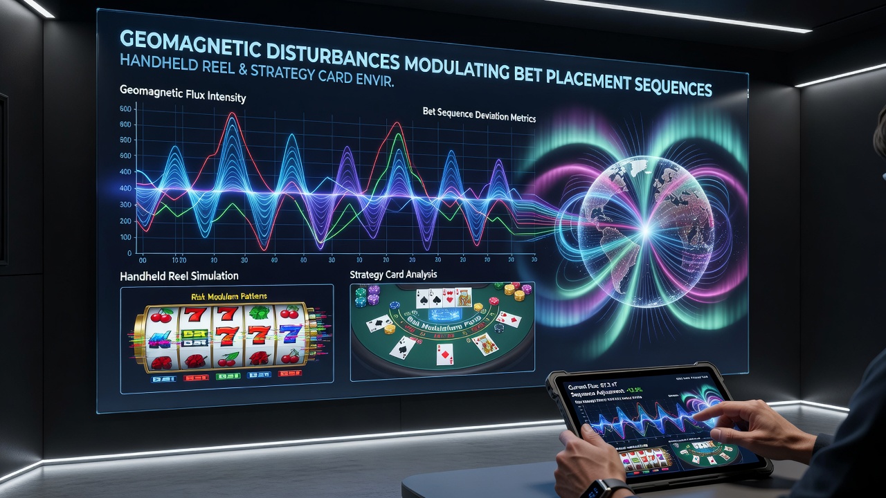 Data charts illustrating bet sequence timing shifts during geomagnetic activity periods