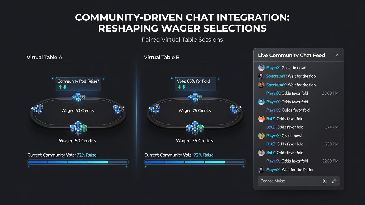 Users interacting in prediction contest chat rooms with wager options displayed