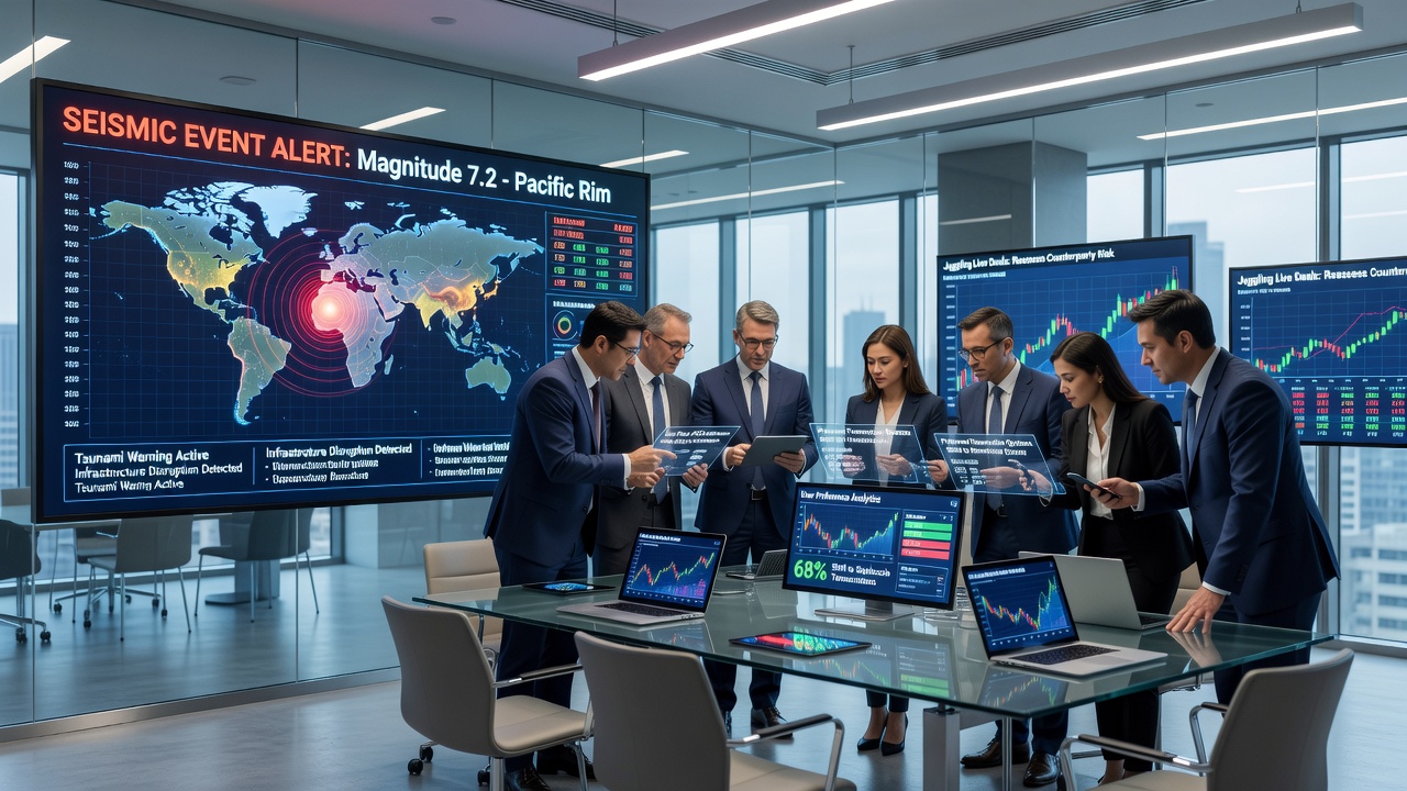 Handheld device screens displaying transaction options during live dealer and sports betting sessions amid seismic alerts