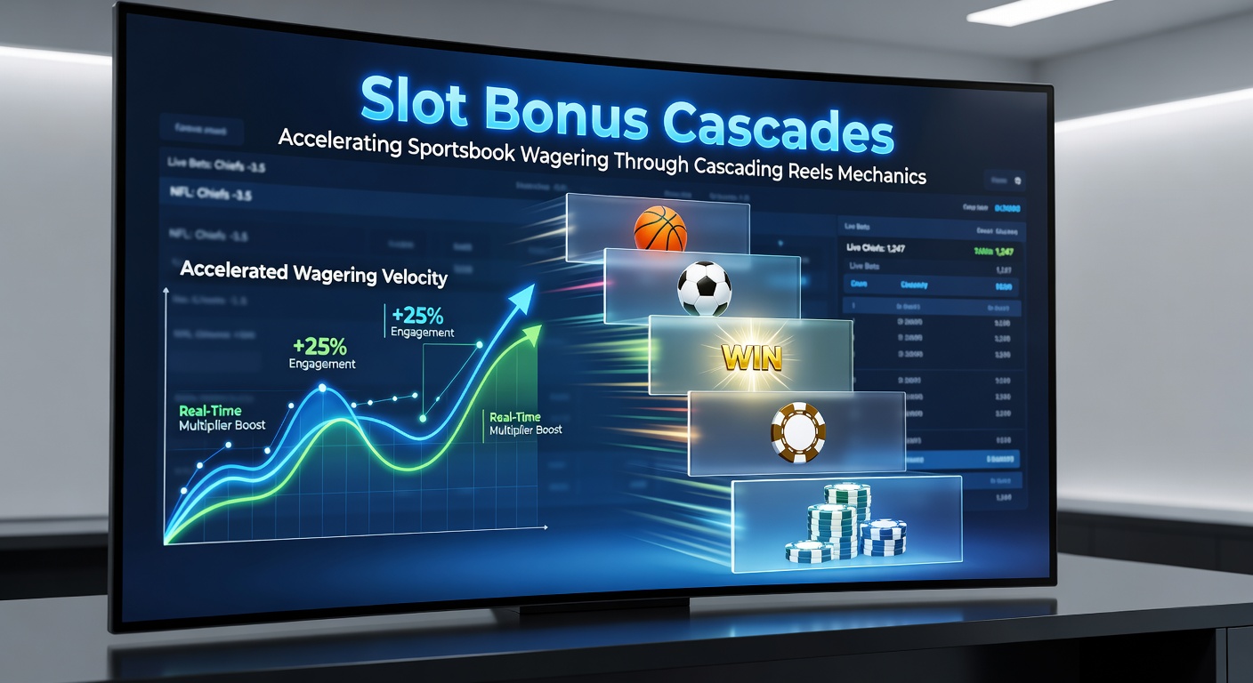 Sportsbook interface overlaid with slot cascade wins converting to free bets on NBA games